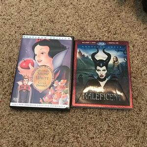 Snow White and Maleficent DVDs